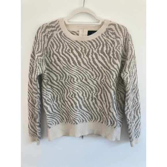 The Kooples ~ Soft Zebra Print Sweater ~ Wool & Angora ~ Sz M - Picture 3 of 6